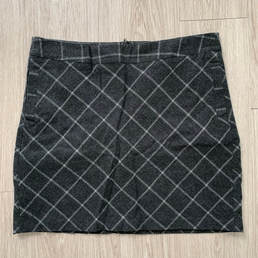 Merona Wool Blend Mini Skirt Sz 16 Lined Career